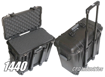 Pelican 1440 top loader case with wheels
