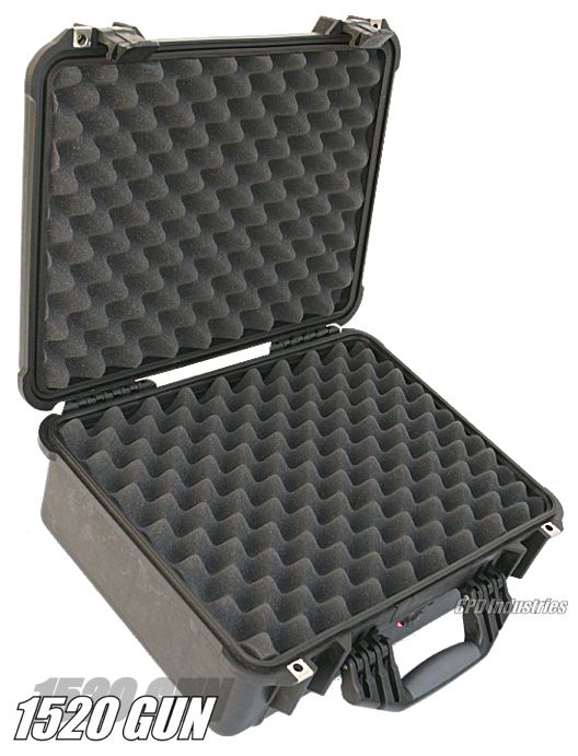 1520&nbsp;Gun Case with interlocking convoluted foam