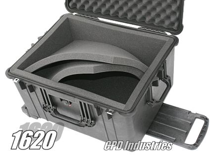Pelican 1620 with 1" thick foam liner carrying case