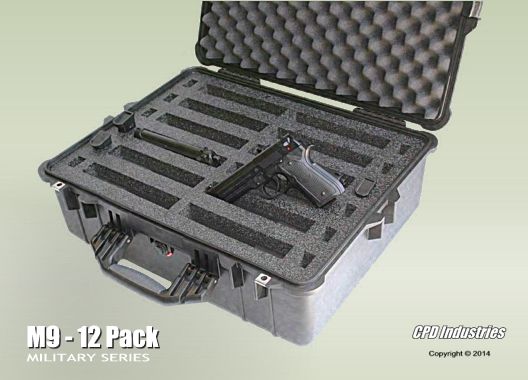 M9 Beretta hangun case - 12 Pack