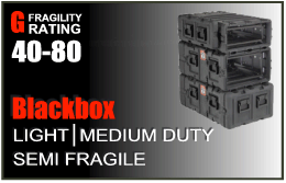Hardigg Blackbox rack cases for light & medium duty applications - semi fragile