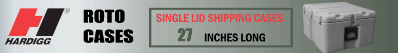 27" Long Hardigg Single Lid Roto Cases
