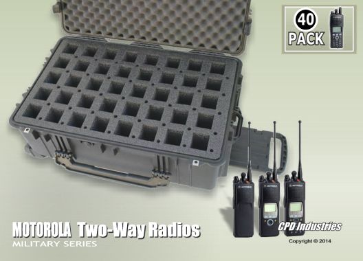 Motorola XTS 5000 Radio- 40 pack carrying case - Homeland Security Deployment Case