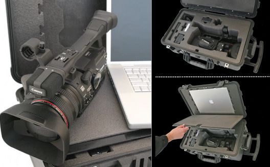 Video Studio Case - Apple Laptop & HD Camcorder Carry-On