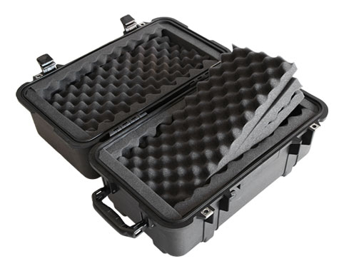 case with foam layers